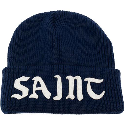 SAINT MXXXXXX berretto con logo - blu