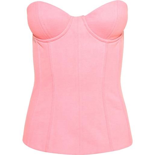 VETEMENTS bustino senza spalline - rosa