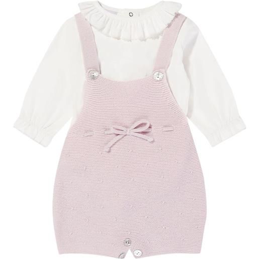 Paz Rodriguez salopette con ruches - rosa