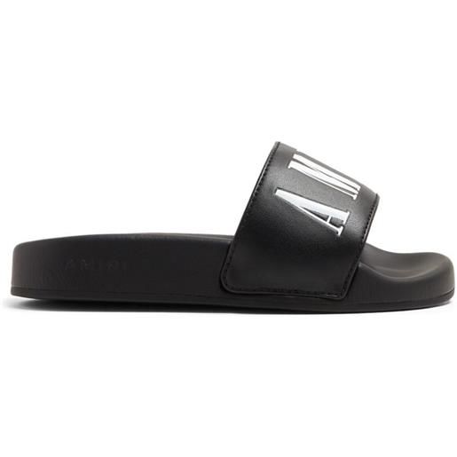AMIRI slippers con stampa - nero