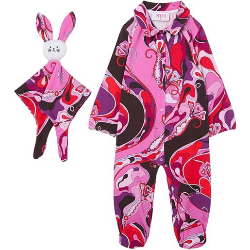 PUCCI Junior set neonato con stampa - rosa