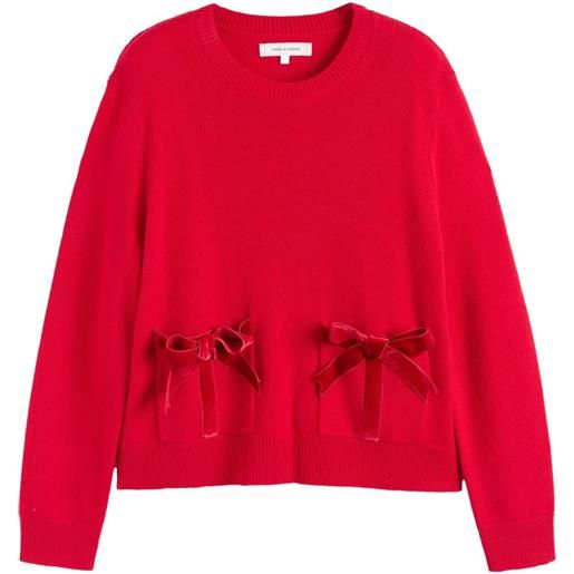 Chinti & Parker maglione con fiocco - rosso