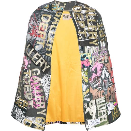 GALLERY DEPT. mantella con design patchwork - nero