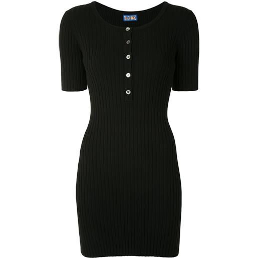 Lhd abito corto a coste - nero