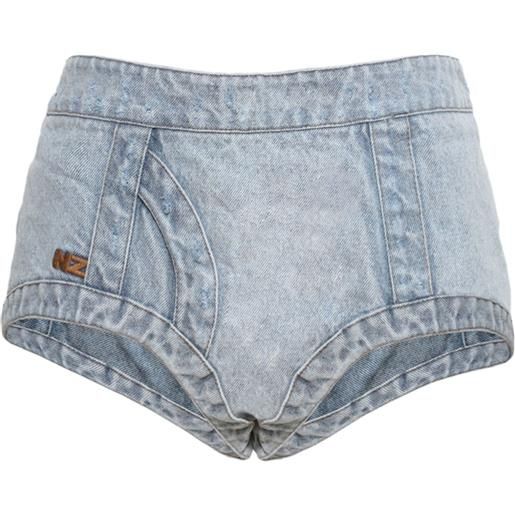 Natasha Zinko shorts denim - blu