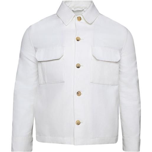 Loro Piana giacca-camicia daito - bianco