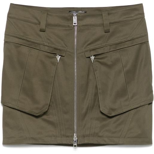 Mugler minigonna cargo - verde