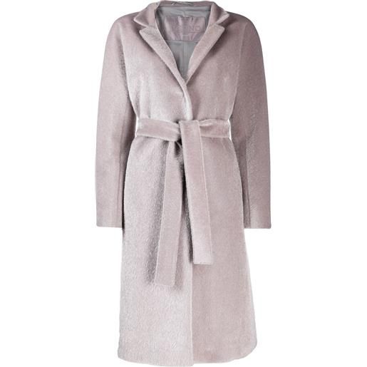 Herno soprabito con cintura - grigio