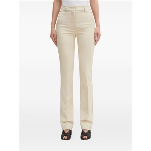 Sportmax pantaloni con spacco - toni neutri