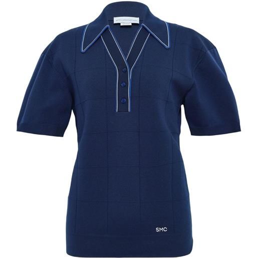 Stella McCartney polo a maniche corte - blu