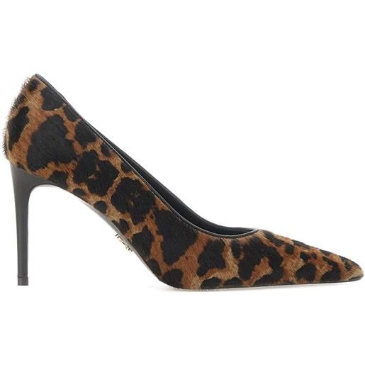 Sergio Levantesi pumps dusy con stampa animalier 90mm - marrone