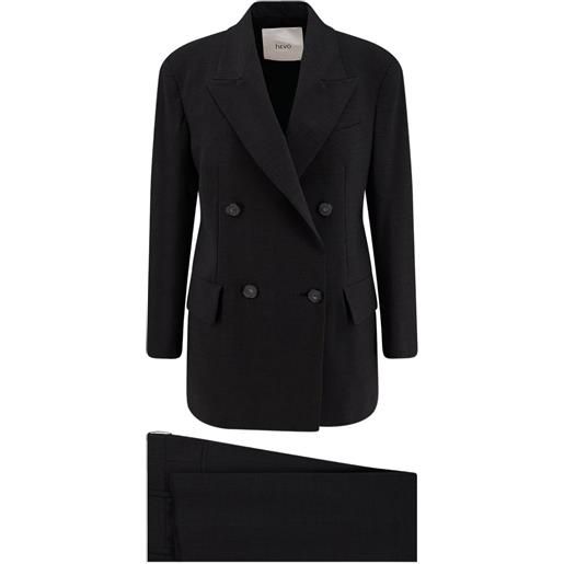 Hevo completo doppiopetto - nero