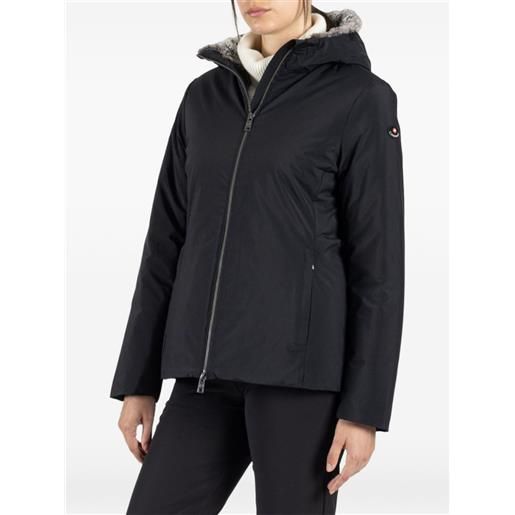 Canadiens piumino con fodera in shearling - nero