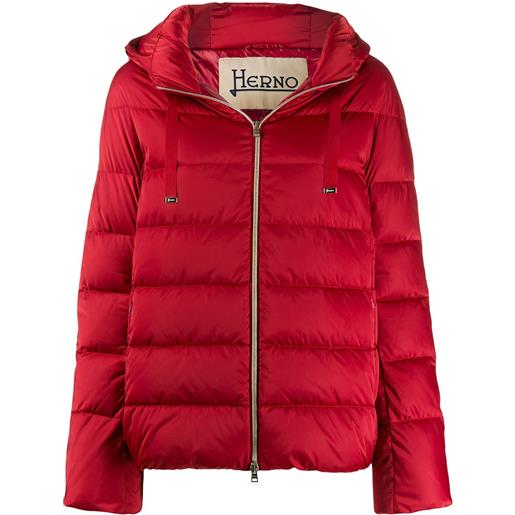 Herno piumino con cappuccio - rosso