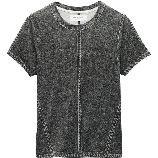 rag & bone t-shirt girocollo - nero