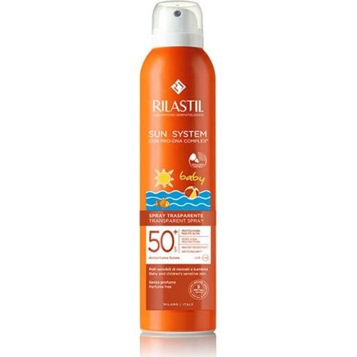 Rilastil - spray trasparente spf50+ per bambini - protezione molto alta