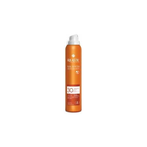 RILASTIL sun system spray solare trasparente spf 30 protezione corpo 200ml