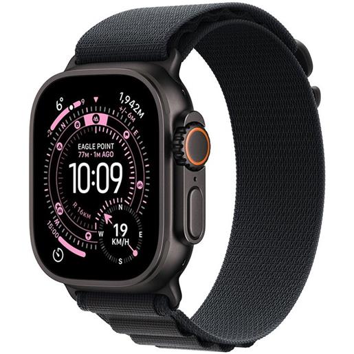 Apple watch ultra 3 gps + cellular 49mm black titanium case with black alpine loop - large