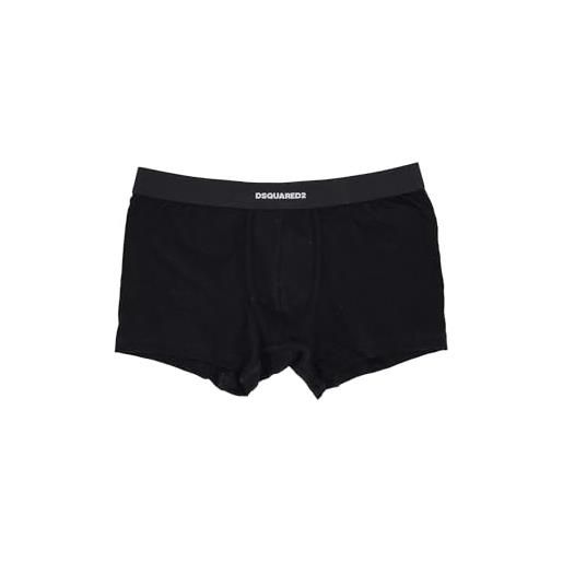 DSQUARED2 boxer twin pack trunk dcx210070 (it, testo, l, regular, regular, 001 - nero)