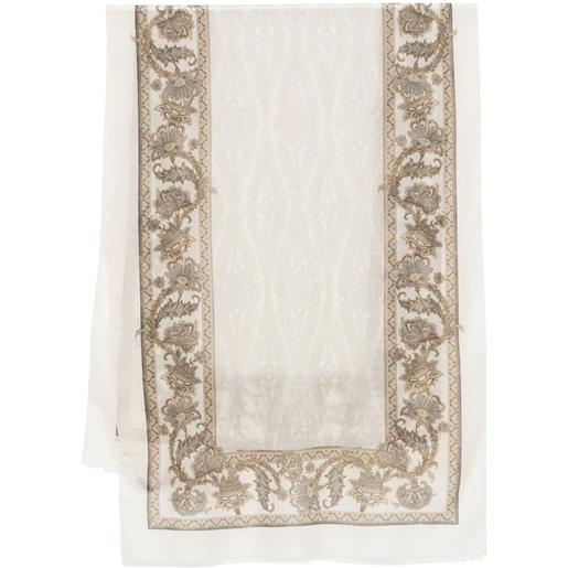 ETRO sciarpa in cashmere - toni neutri