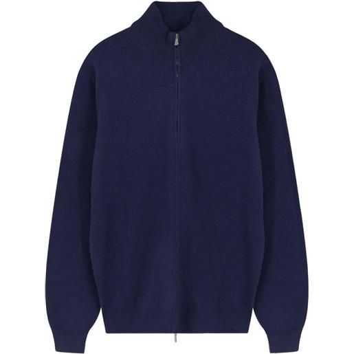 Filippo De Laurentiis cardigan a collo alto con zip - blu