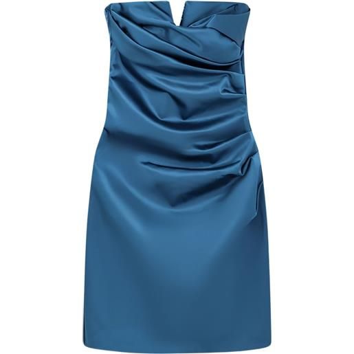 CHIARA BONI La Petite Robe abito corto senza spalline arta - blu