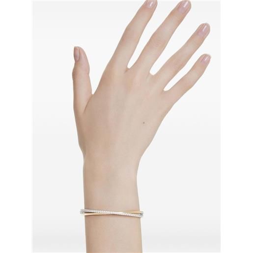 Swarovski bracciale hyperbola con cristalli - oro