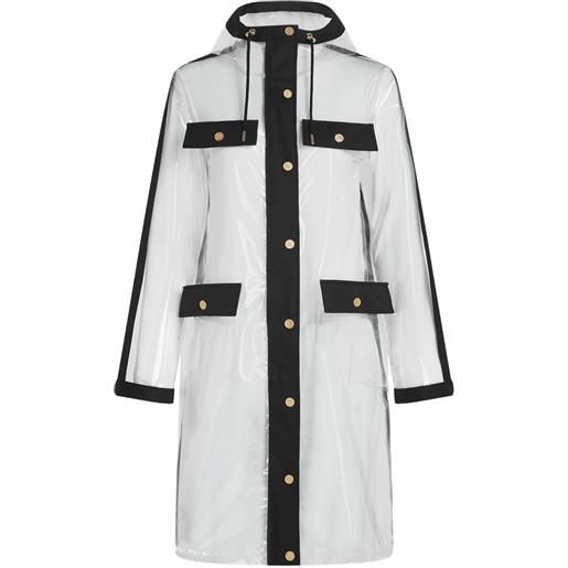 Karl Lagerfeld impermeabile con cappuccio - bianco