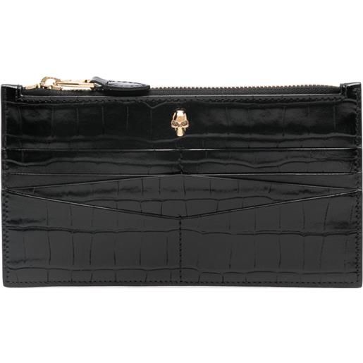 Alexander McQueen portacarte con borchie - nero