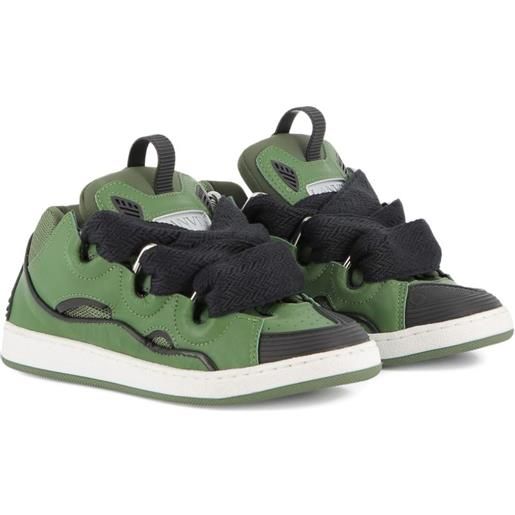Lanvin Enfant sneakers curb con inserti - verde