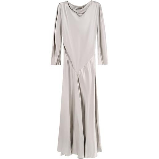 Alberta Ferretti abito con dettaglio cut-out - grigio
