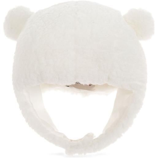 Moncler Enfant cappello con orecchie da orso - bianco
