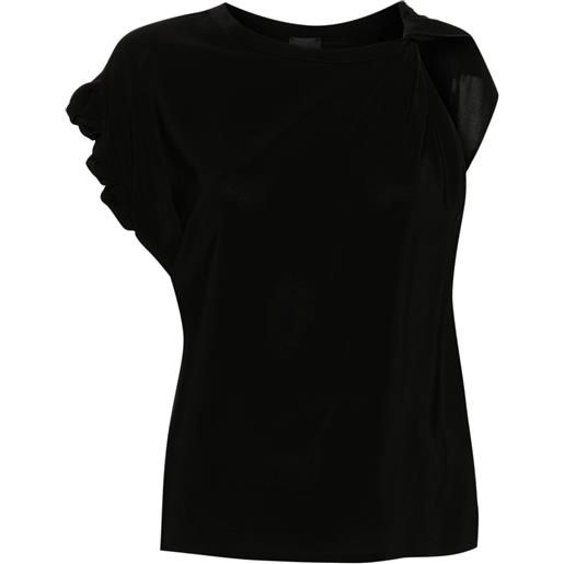 PINKO blusa asimmetrica - nero