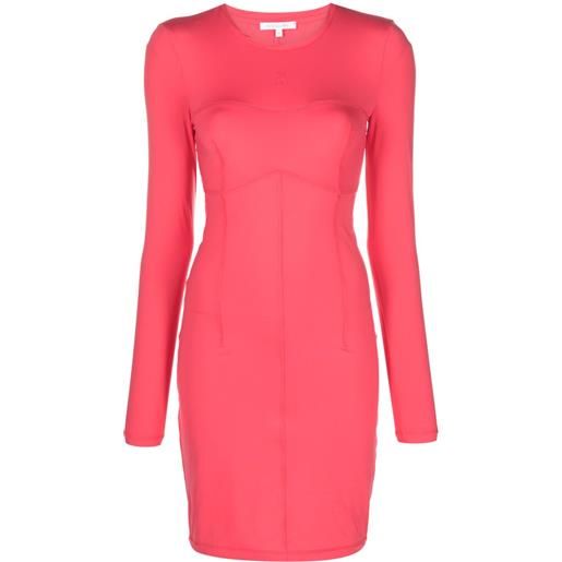 Patrizia Pepe abito aderente con dettaglio cuciture - rosa