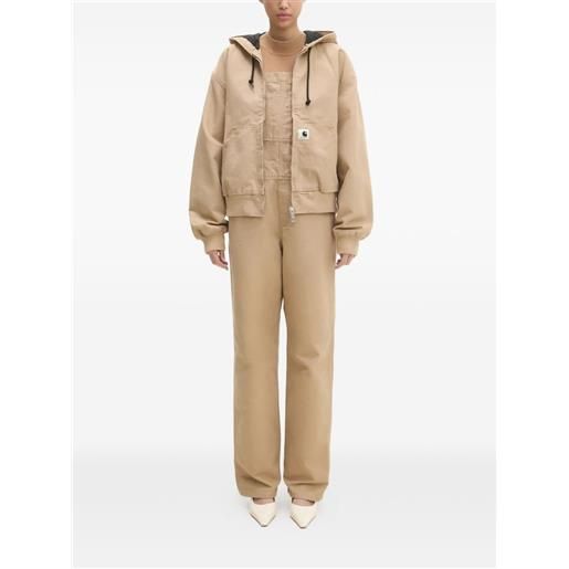 Carhartt WIP salopette w' bib - marrone