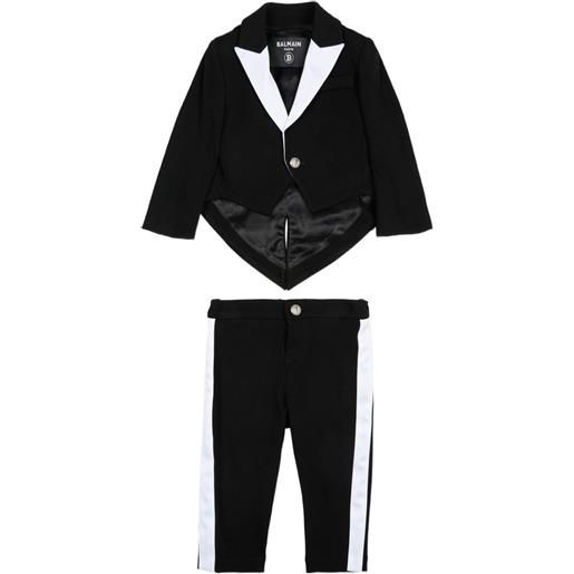 Balmain Kids completo due pezzi - nero
