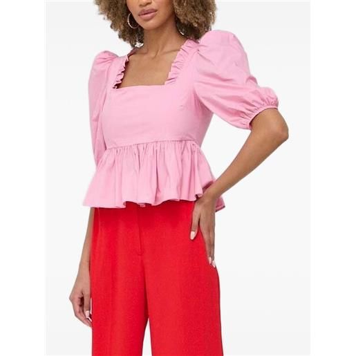 Custommade top con maniche a palloncino - rosa