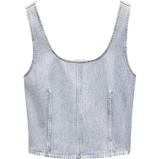 rag & bone gilet denim - blu