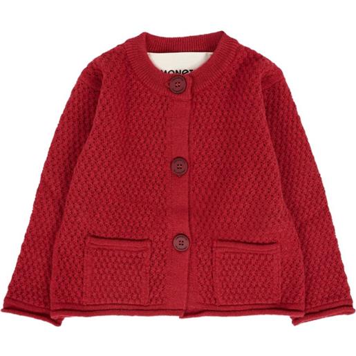Simonetta cardigan con tasche - rosso