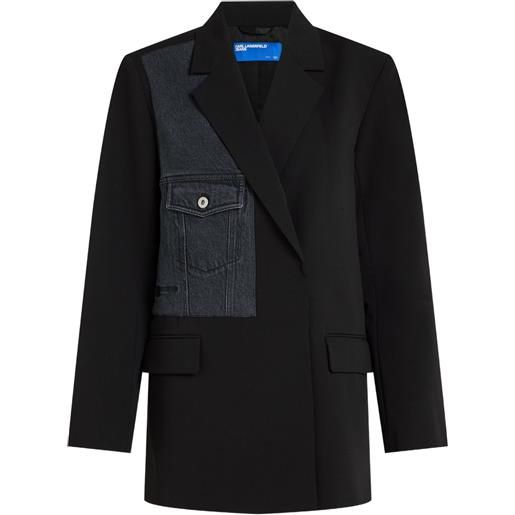 Karl Lagerfeld Jeans blazer con tasche - nero