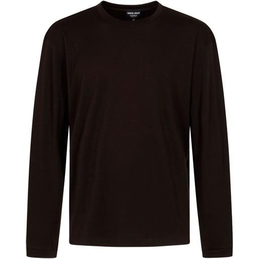 Giorgio Armani maglione girocollo - marrone