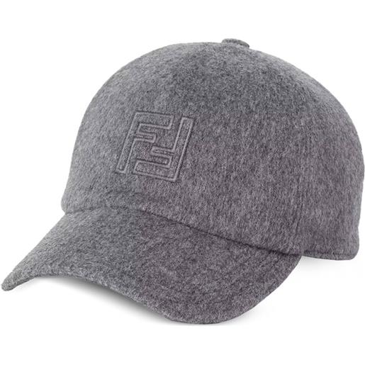 FENDI cappello da baseball con logo - grigio
