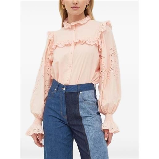 Notes du Nord blusa con occhielli - rosa