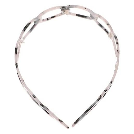 Lurrose fascia per retro in acetato blu tartarugato accessorio antiscivolo per doccia pulizia viso headband elegante per donne ragazze