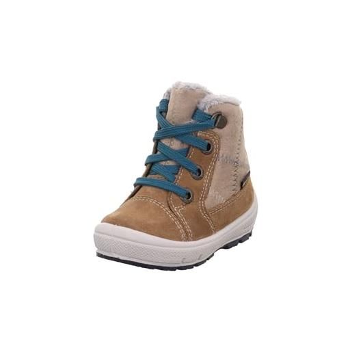 Superfit groovy, stivali da neve bambini e ragazzi, marrone beige 3010, 19 eu stretta
