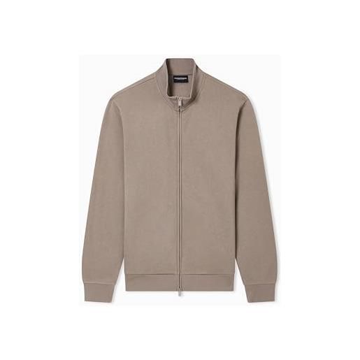Emporio Armani felpa aperta uomo basic spugna blu m, blu, m