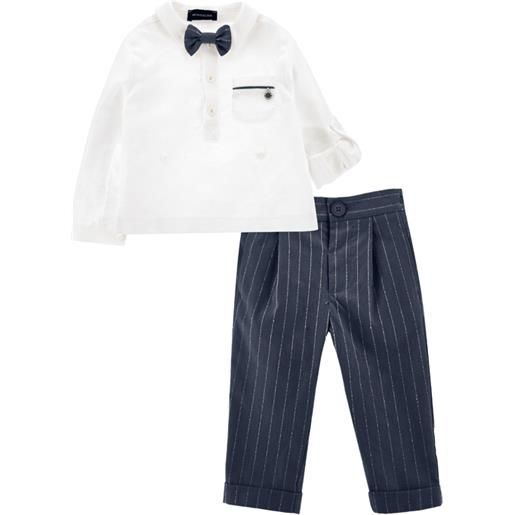 Monnalisa set camicia e pantalone cotone lino