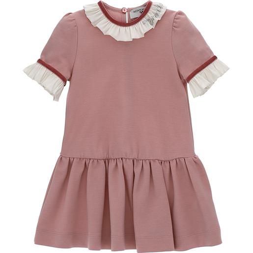 Monnalisa abito punto milano rifiniture in velluto