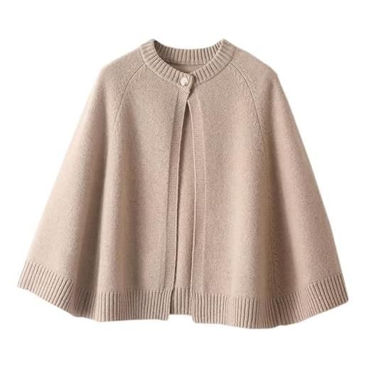 Manteau Cape Femme - Poncho En Drap Avec Capuche - Taille Unique - Automne/Hiver