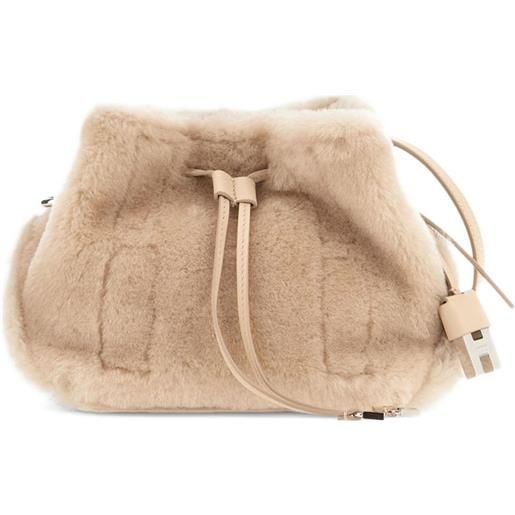 Hogan borsa a secchiello hocket - toni neutri